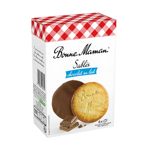 [13086] Bonne Maman Biscuits - Milk Chocolate X 12 X 160g