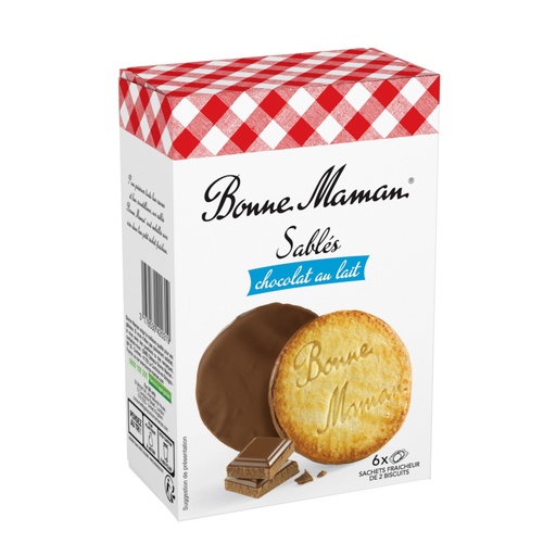 [13086] Bonne Maman Biscuits - Milk Chocolate X 12 X 160g