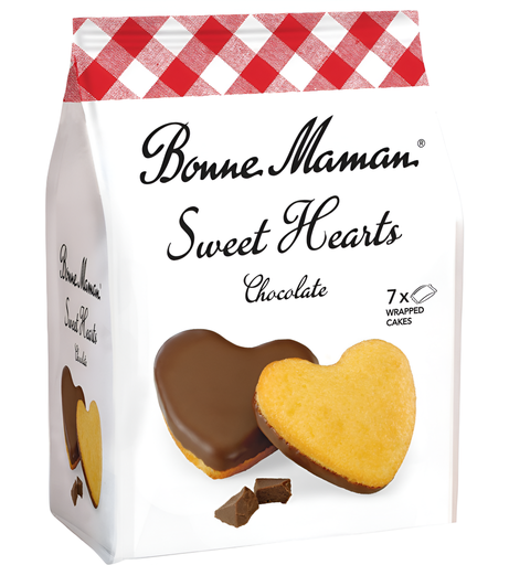 [13080] [25% OFF] Bonne Maman Cake - Heart Chocolate X 8 X 175g
