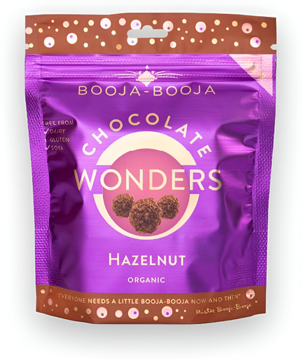 [13911] Booja Booja Vegan Chocolate Wonders - Hazelnut 65g