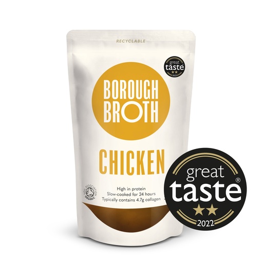 [10347] Borough Broth Organic Broths - Free-Range Chicken Bone 324ml