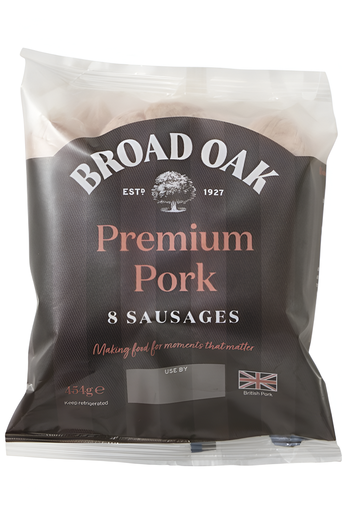 [12771] Broad Oak Pork Sausages - 454g