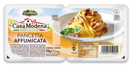 [10382] Casa Modena Italian Diced Pancetta - Smoked (Affumicata) 110g