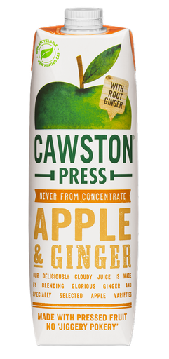 [10387] [20% OFF] Cawston Press Juice - Apple & Ginger X 6 X 1L