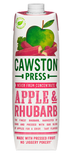 [10388] Cawston Press Juice - Apple & Rhubarb X 6 X 1L