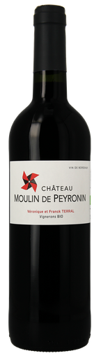 [14013] Chateau Moulin de Peyronin Organic Red Wine - Rouge 2020 Bordeaux France 13% ABV X 6 X 750ml FRANCE