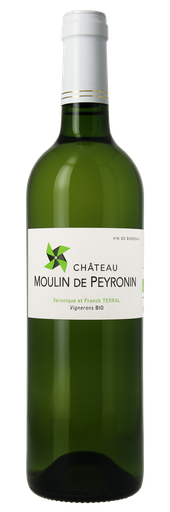 [14012] [15% OFF] Chateau Moulin de Peyronin Organic White Wine - Bordeaux Blanc 2024 France  13.5% ABV X 6 X 750ml FRANCE