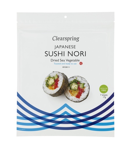 [12086] Clearspring Japanese Seasonings - Toasted Sushi Nori CS5428 X 8 X 17g