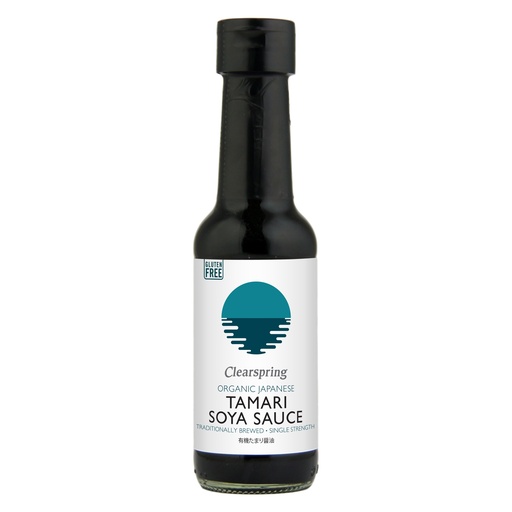 [6685] Clearspring Japanese Seasonings - Organic Tamari Soya Sauce Single Strength CS681 X 6 X 150ml