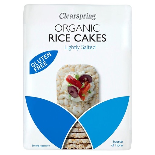 [6791] Clearspring Organic Rice & Corn Cakes - Rice Cakes - Lightly Salted GR112 X 12 X 130g