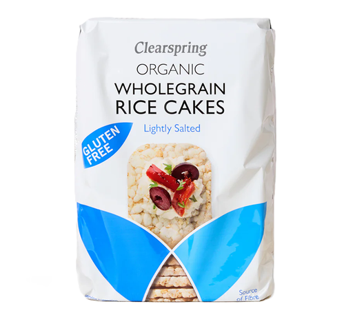 [6791] Clearspring Organic Rice Cakes - Wholegrain Lightly Salted GR112 X 12 X 130g