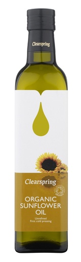 [6712] [30% OFF] Clearspring Organic Cold Press Oil - Sunflower Oil SA105 X 6 X 500ml