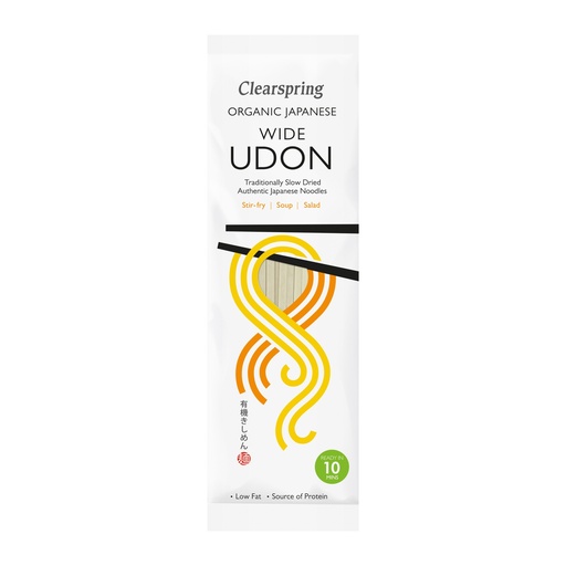 [6708] Clearspring Organic Noodles - Japanese Wide Udon NDL0206.200A X 12 X 200g