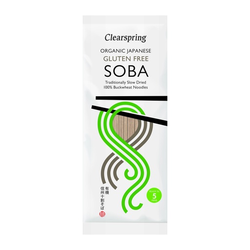 [6709] Clearspring Organic Noodles - Japanese 100% Buckwheat Soba CS208 X 6 X 200g
