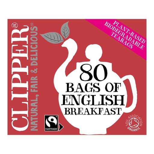 [11572] [10% OFF] Clipper Organic Tea - English Breakfast X 4 X 80pc