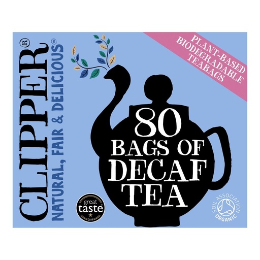 [11576] Clipper Organic Tea - Decaf X 4 X 80pc