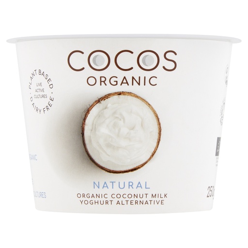 [13929] Cocos Organic Vegan Coconut Yoghurt - MEDIUM Natural 250g