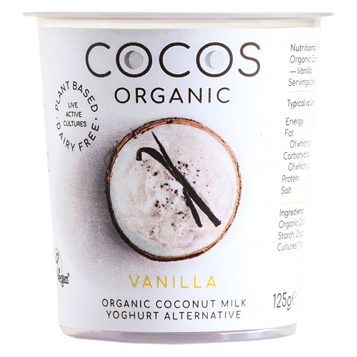 [13931] Cocos Organic Vegan Coconut Yoghurt - SMALL Vanilla 125g