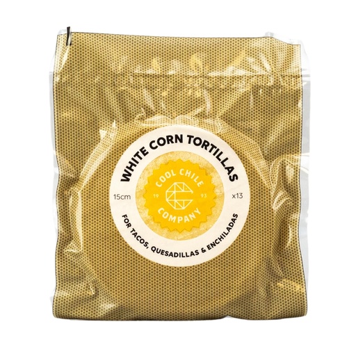 [11354] Cool Chile Corn Tortillas - CHILLED Original 15cm Bakers Dozen 300g