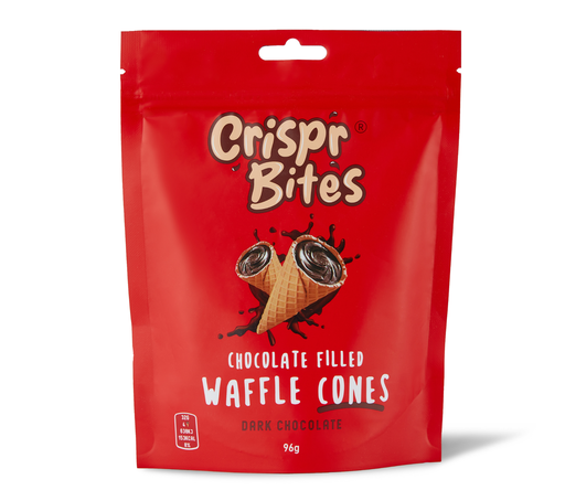 [13854] Crispr Bites Waffle Cones - Chocolate Filled Dark X 9 X 96g