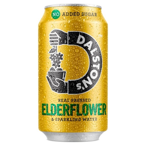 [10406] [20% OFF] Dalstons No Added Sugar Soda - Elderflower X 24 X 330ml