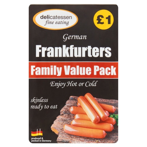 [1191] Delicatessen Frankfurters PM £1 - 12s 240g