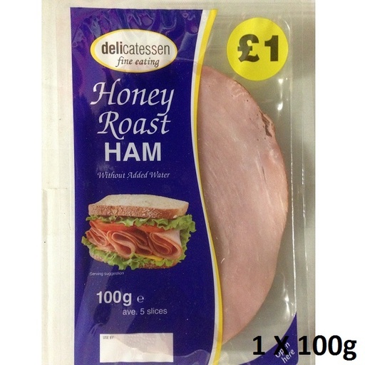 [1195] Delicatessen Sliced Meats PM £1 - Honey Roast Ham 90g