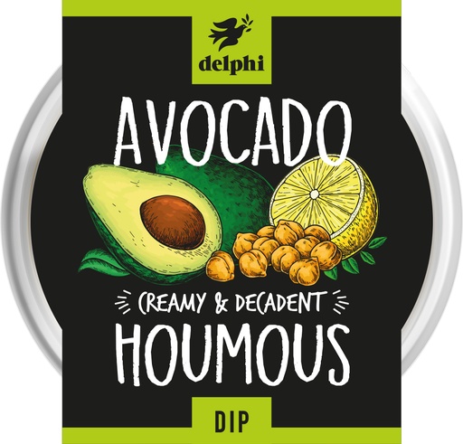 [1215] Delphi Dips - Avocado and Houmous 150g