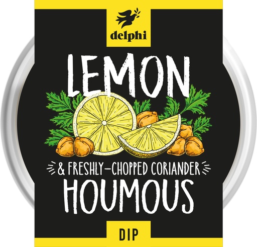 [3772] Delphi Dips - Lemon & Coriander Houmous 170g