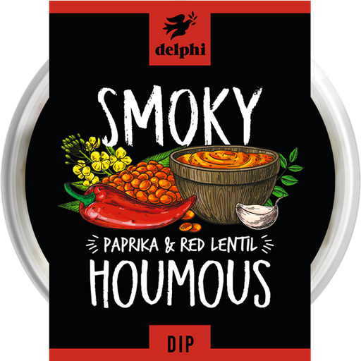 [4196] Delphi Dips - Paprika & Lentil Houmous 170g