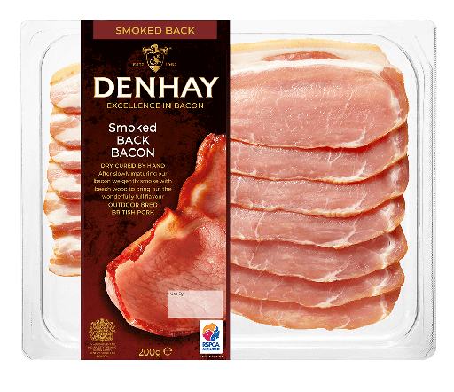 [9918] Denhay Traditional Bacon - Smoked Back 200g