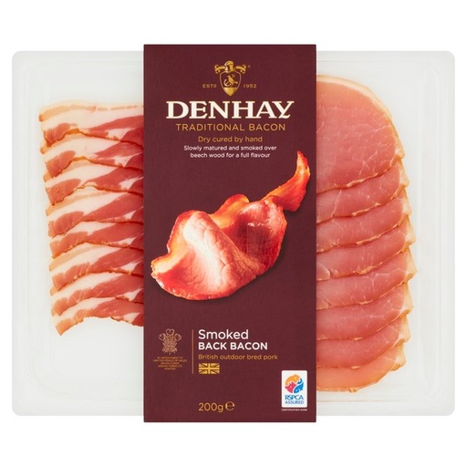 [9918] Denhay Traditional Bacon - Smoked Back 200g