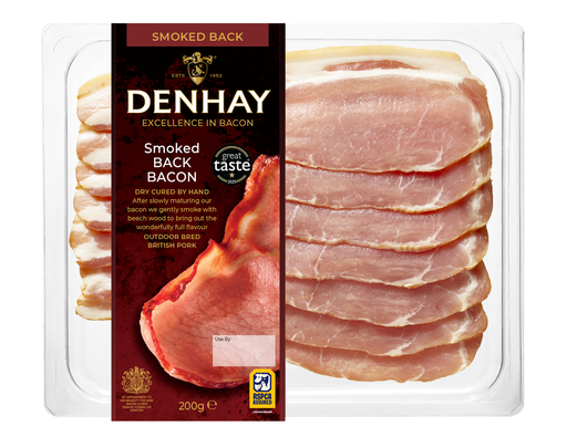 [9918] Denhay Traditional Bacon - Smoked Back 200g