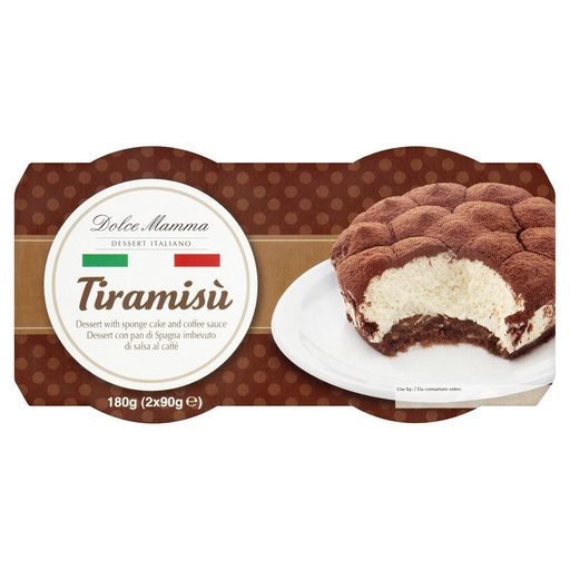 [13399] [10% OFF] Dolce Mamma Desserts - Tiramisu (2X90g)