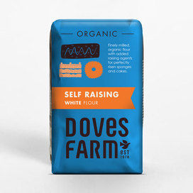 [9033] Doves Farm Flour - Organic Self Raising White Flour X 5 X 1kg