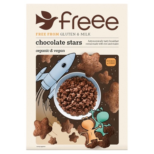 [8330] Doves Farm Gluten Free Cereal - Freee Chocolate Stars X 5 X 300g
