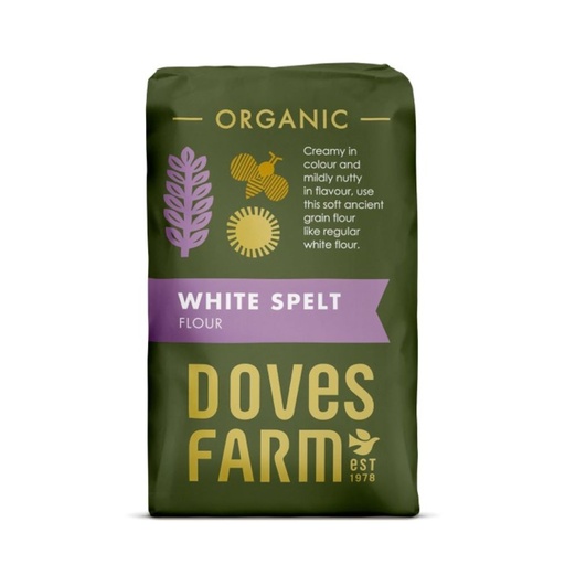 [13634] Doves Farm Organic Flour - White Spelt X 5 X 1kg