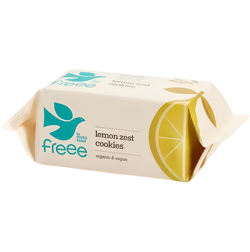 [8376] Doves Farms Cookies - Lemon Zest Cookies X 12 X 150g