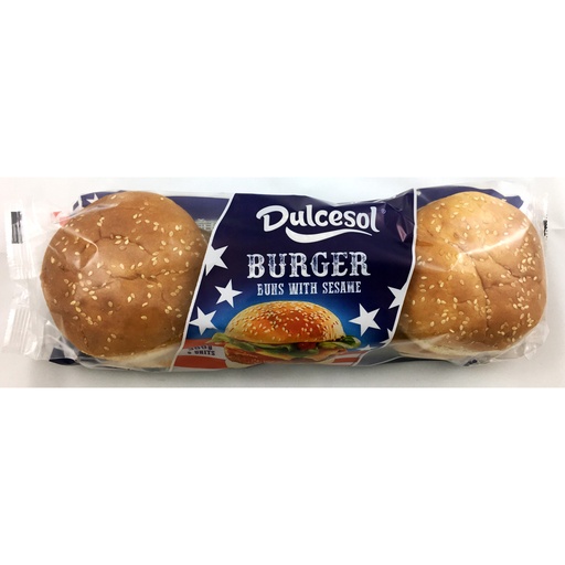 [3574] Dulcesol Buns - Sesame Burger 6pc