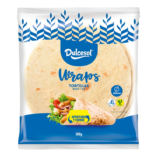 [11839] Dulcesol - Tortilla Wraps 25cm X 360g
