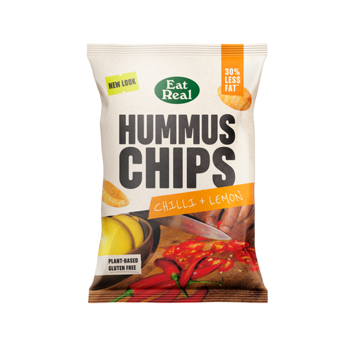[3313] Eat Real Hummus Chips - Chilli & Lemon X 10 X 110g