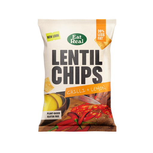 [3322] [33% OFF] Eat Real Lentil Chips - Chilli and Lemon X 10 X 95g