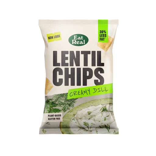 [3323] [33% OFF] Eat Real Lentil Chips - Creamy Dill X 10 X 95g