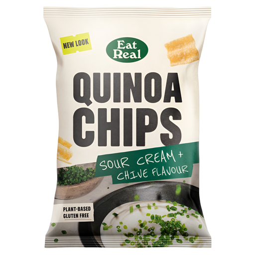 [3329] Eat Real Quinoa Chips - Sour Cream & Chive X 10 X 90g