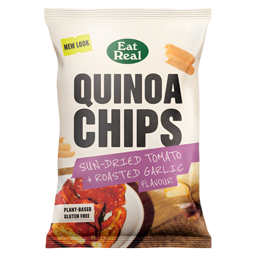 [3330] Eat Real Quinoa Chips - Sundried Tomato & Garlic X 10 X 90g