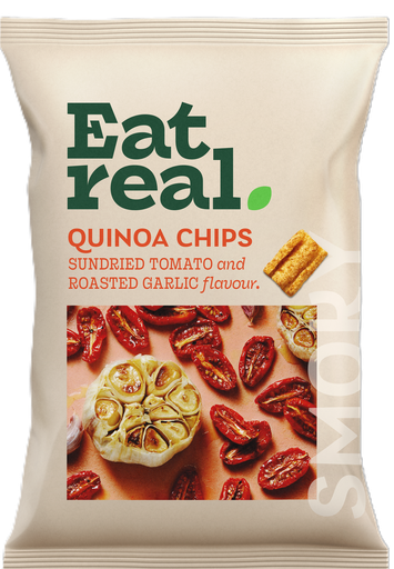 [3330] Eat Real Quinoa Chips - Sundried Tomato & Garlic X 10 X 90g
