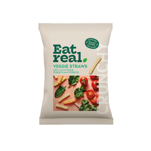 [13433] [33% OFF] Eat Real Veggie Straw - Sea Salted with Tomato Kale & Spinach X 10 X 110g