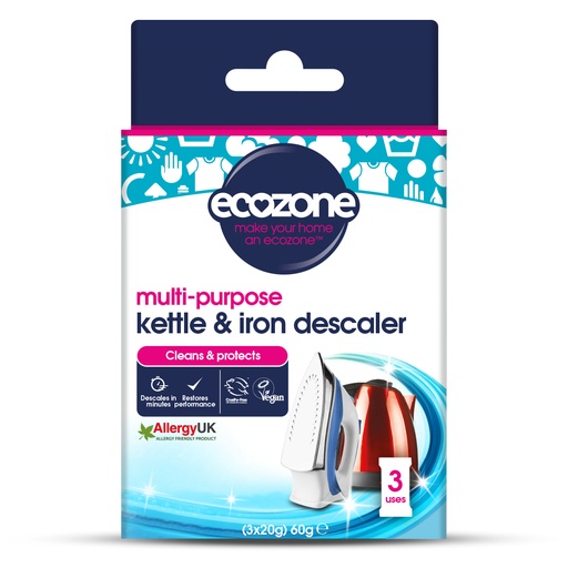 [13165] [10% OFF] Ecozone Appliance Descaler - Kettle and Iron 3pc 60g