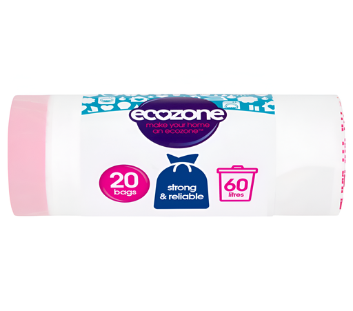 [12136] Ecozone Bin Bags - Biodegradable 60L 30g