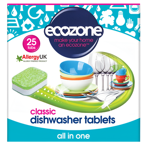 [12126] Ecozone Cleaning Tablets - SMALL Dishwasher Classic 25 Tabs 500g